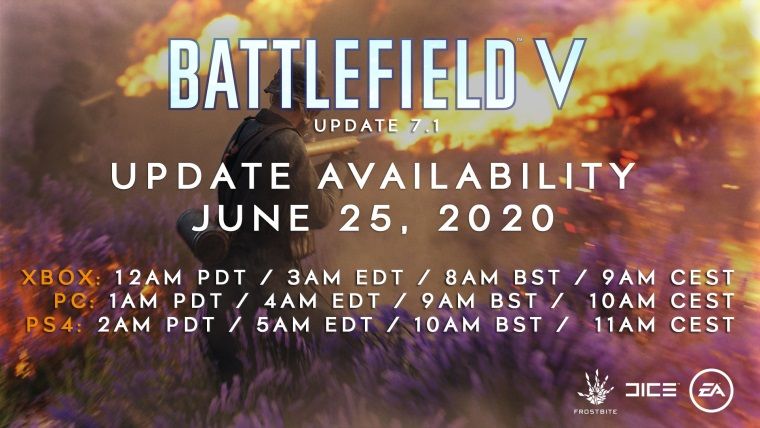 Battlefield 5 için 7.1 güncellemesi yayınlandı