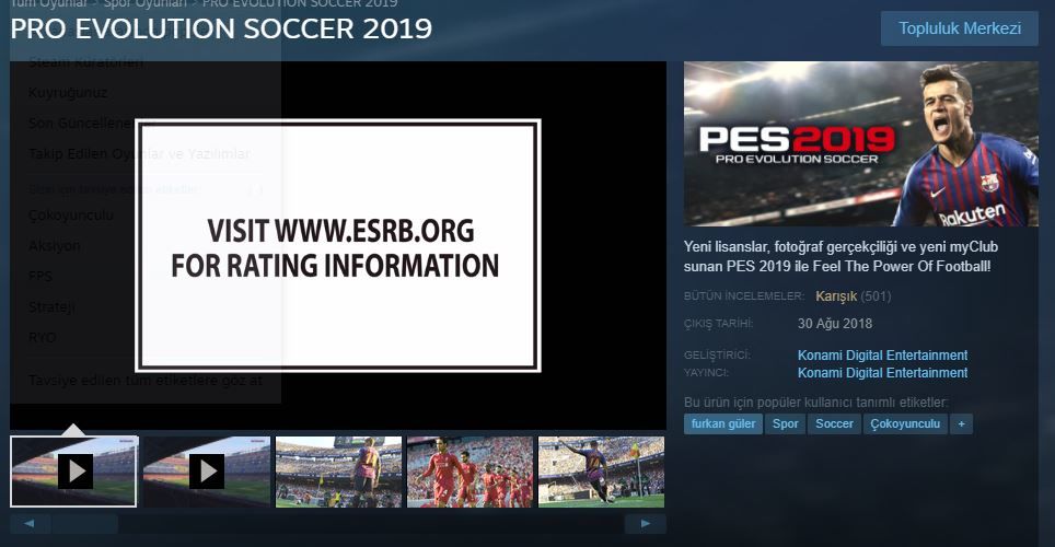 Pro Evolution Soccer 2019, oyuncuları adeta çileden çıkarttı