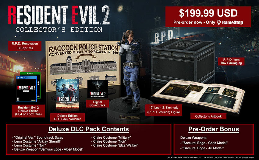 Resident Evil 2 Remake Collector’s Edition içeriği dolu dolu