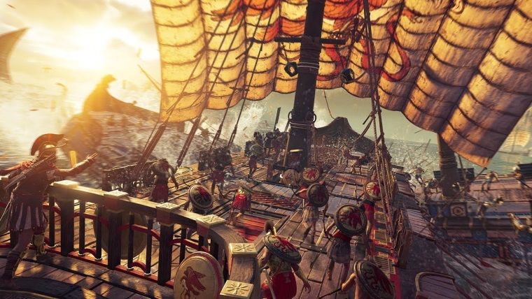Assassin's Creed Odyssey için deniz savaşları videosu geldi