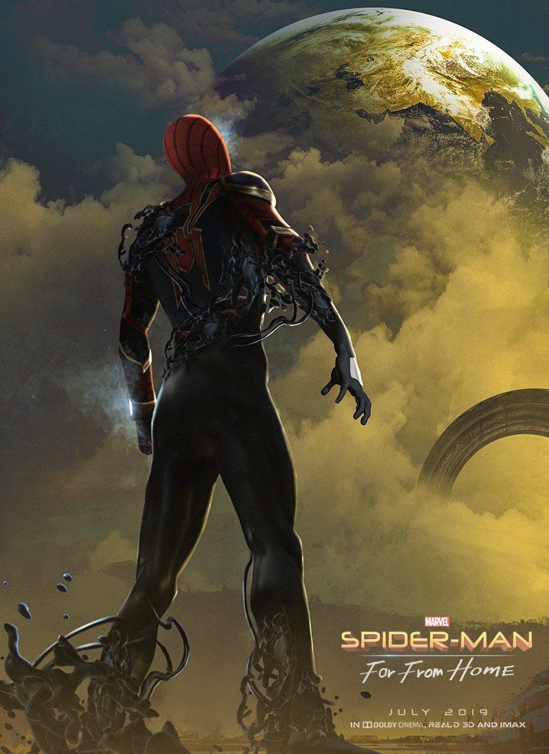 Spiderman: Far From Home için başarılı bir hayran posteri