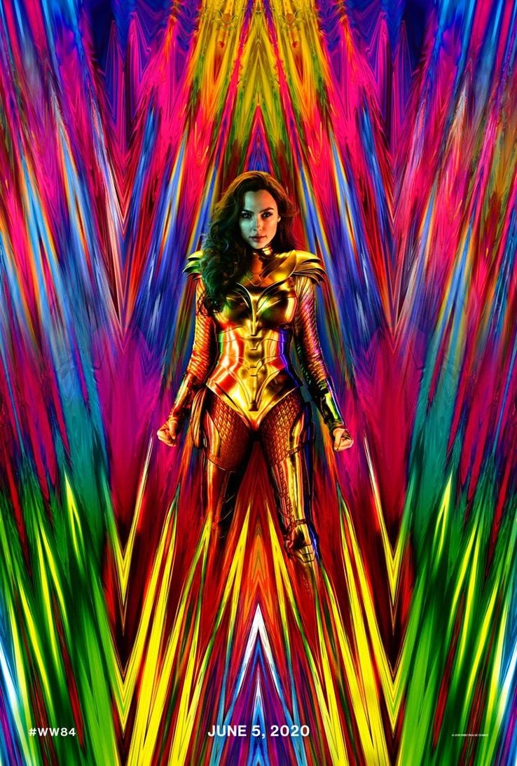 Yayınlanan posterde Wonder Woman'ın yeni kostümü gözüküyor