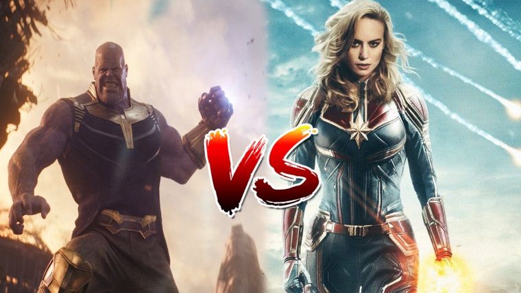 Thanos ve Kaptan Marvel'ın güçleri karşılaştırıldı