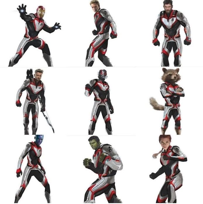 Avengers 4 karakterleri beyaz kostümleri ile göründü!