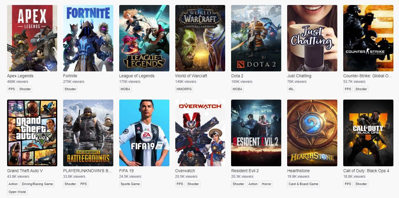 Apex Legends, Twitch.tv'de diğer oyunları adeta ezdi geçti