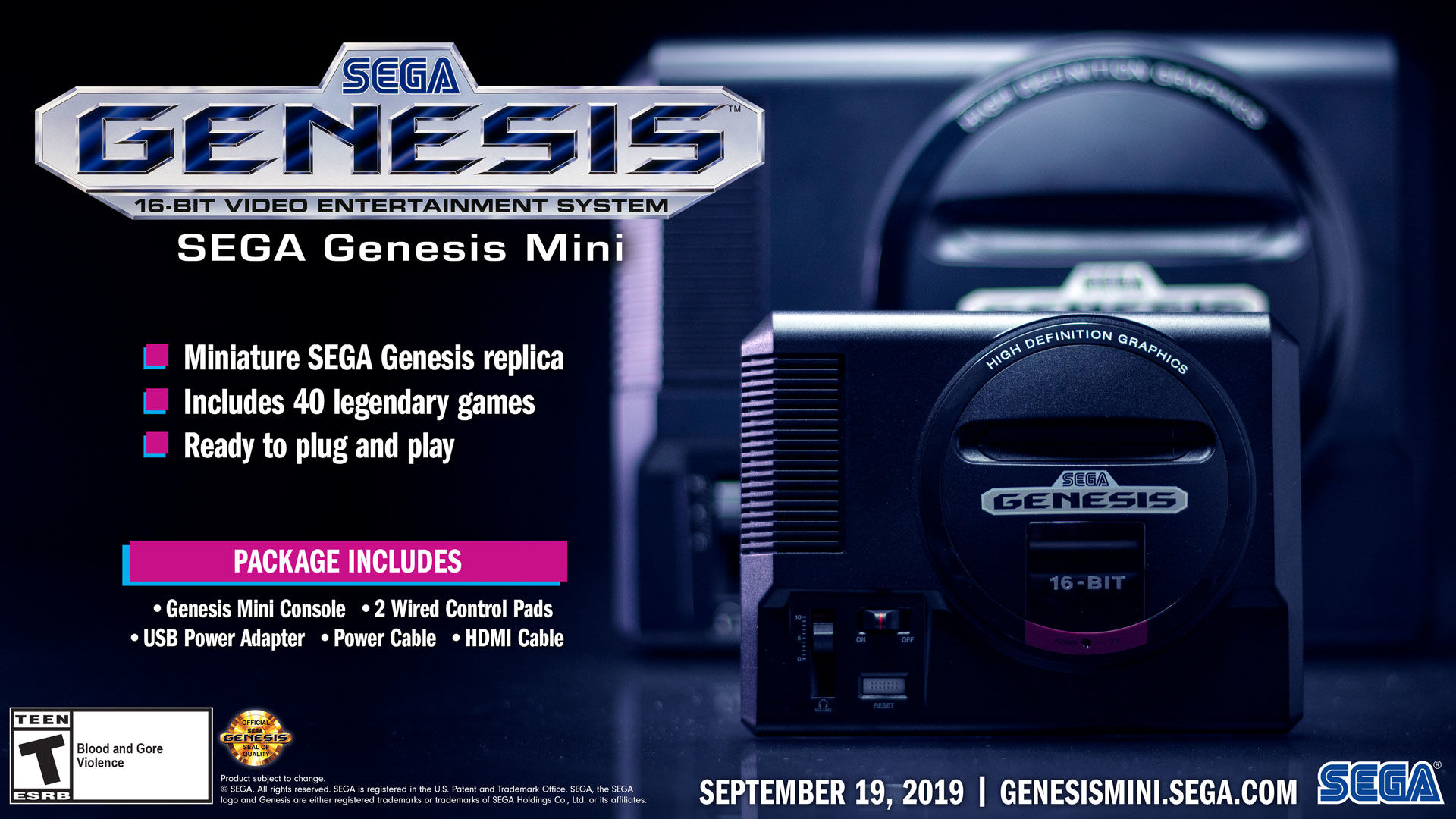İçinde 40 oyun olan Sega Genesis Mini'nin çıkış tarihi duyuruldu