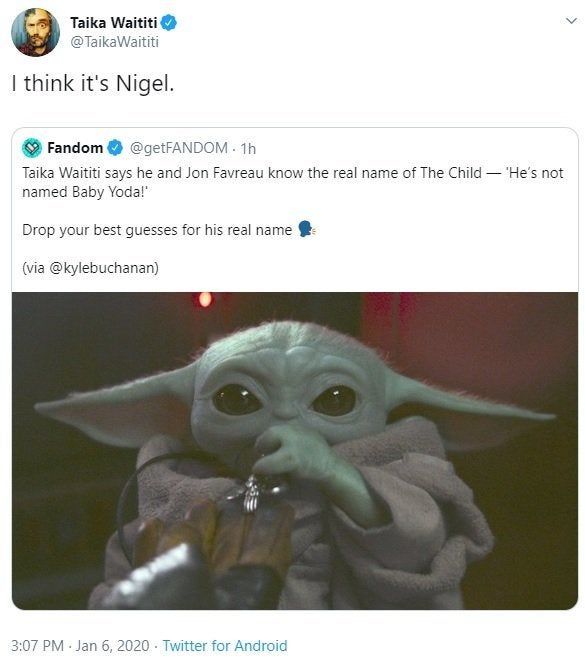 Bebek Yoda'nın gerçek bir adı varmış!