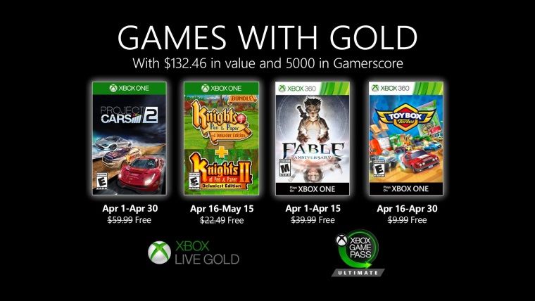 Xbox Live Gold Nisan 2020 ücretsiz oyunları açıklandı