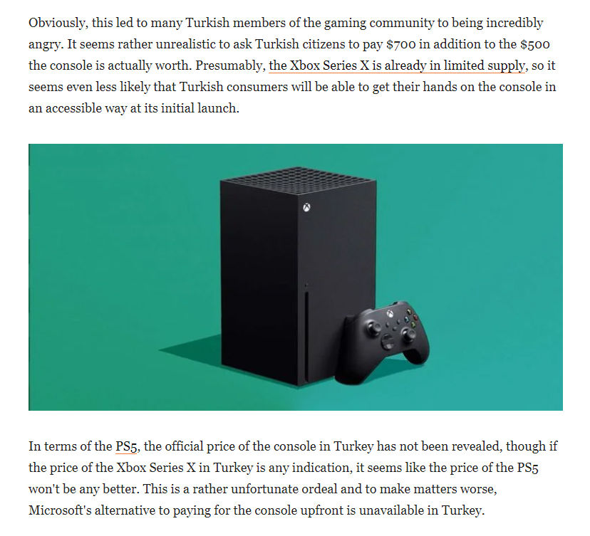 Xbox Series X Türkiye fiyatı dünya basınında konuşuluyor