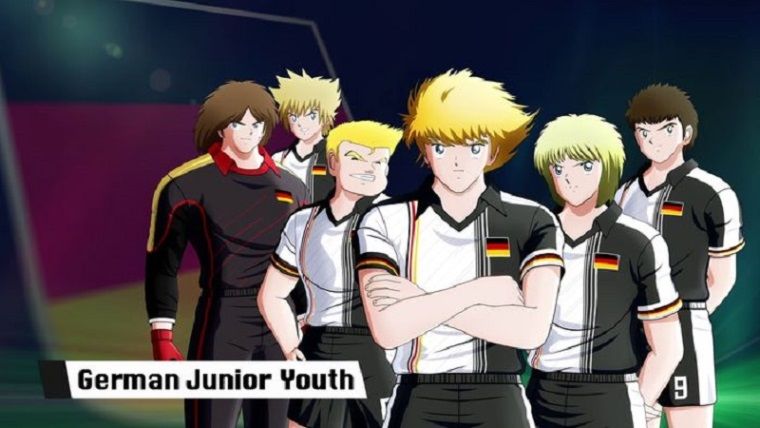 Captain Tsubasa videosunda sahne sırası 'German Junior Youth' takımında