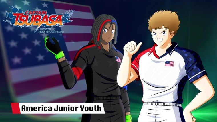 Captain Tsubasa videosunda sahne sırası 'America Junior Youth' takımında