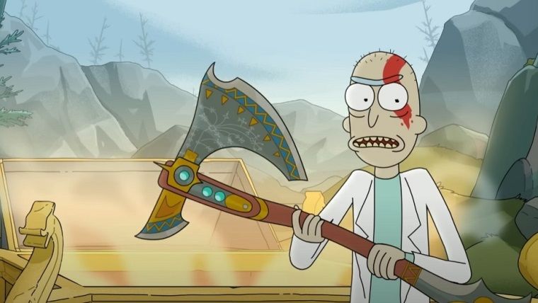 Rick and Morty'den God of War Ragnarök videosu geldi