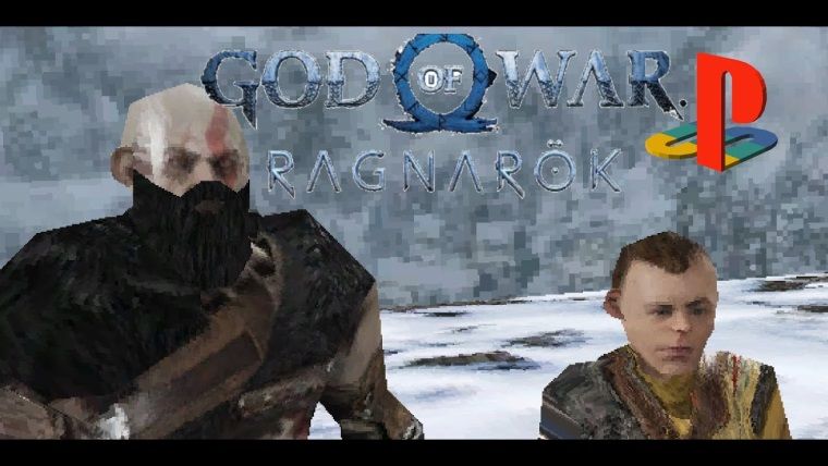 God of War Ragnarok PS1 Demake