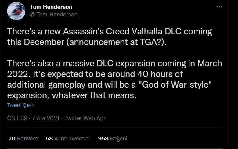 Assasin's Creed Valhalla eklenti paketi
