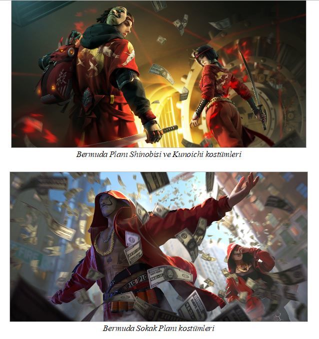 Garena Free Fire x La Casa de Papel etkinliği bugün başlıyor