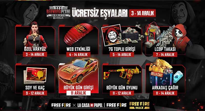 La Casa de Papel x Free Fire heyecanı oyunseverler ile buluştu