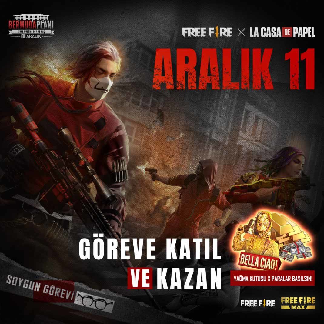 La Casa de Papel x Free Fire heyecanı oyunseverler ile buluştu