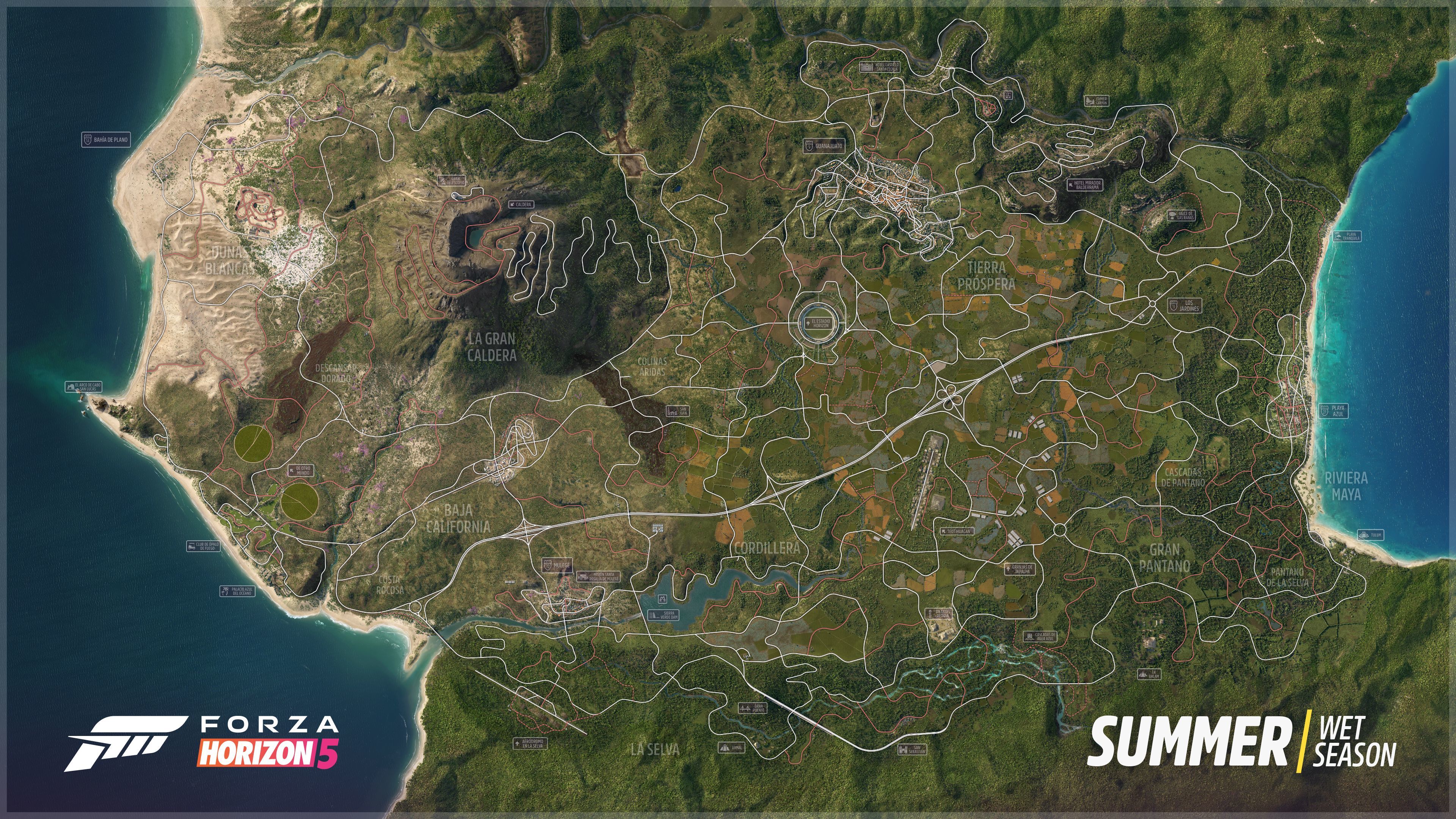 Forza Horizon 5 haritası yayınlandı