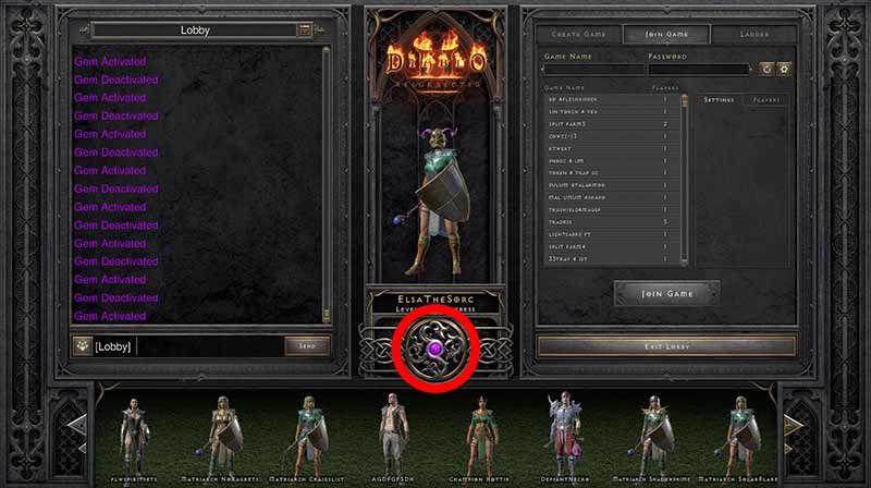 Diablo 2 Resurrected Gem Activated mesajı nedir?