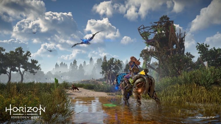 Horizon Forbidden West, PlayStation 4'te büyüleyici gözüküyor