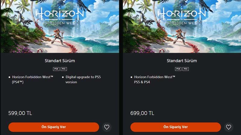 Horizon Forbidden West PS5 sürümünü daha uyguna almak mümkün
