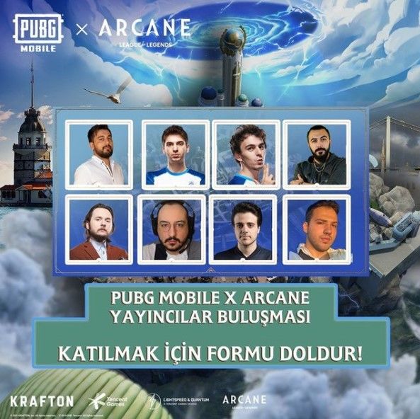 PUBG Mobile x Arcane yayıncı buluşmasına davetlisiniz