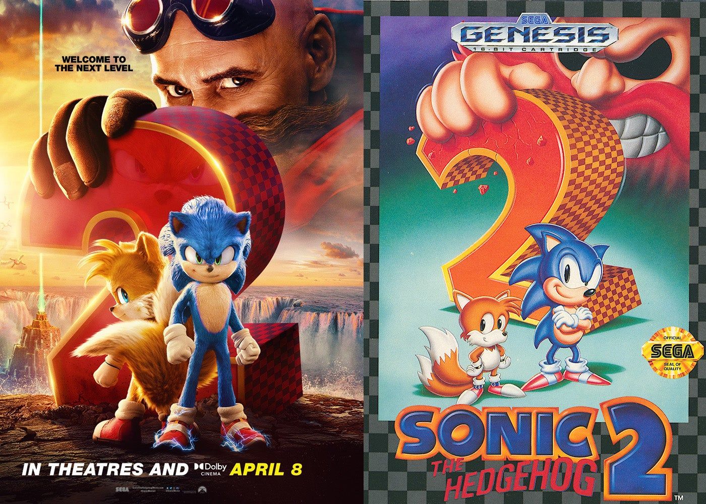 Sonic The Hedgehog 2 filminden klasik oyun kapağına saygı duruşu