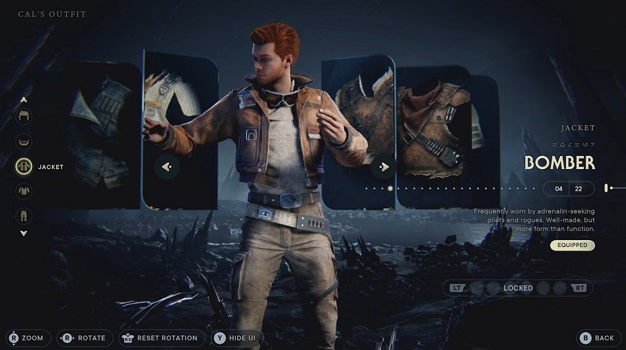 Jedi Survivor karakter yaratma ekranı
