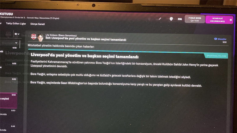 Football Manager'da Türk başkan takıma akrabalarını doldurmuş