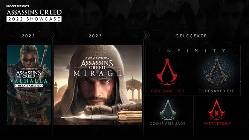 Yeni duyurulan gizemli Assassin's Creed oyunları Red, Jade ve Hexe