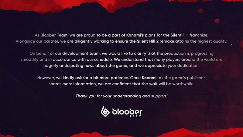 Bloober Team: Silent Hill 2 Remake İçin Sabretmelisiniz