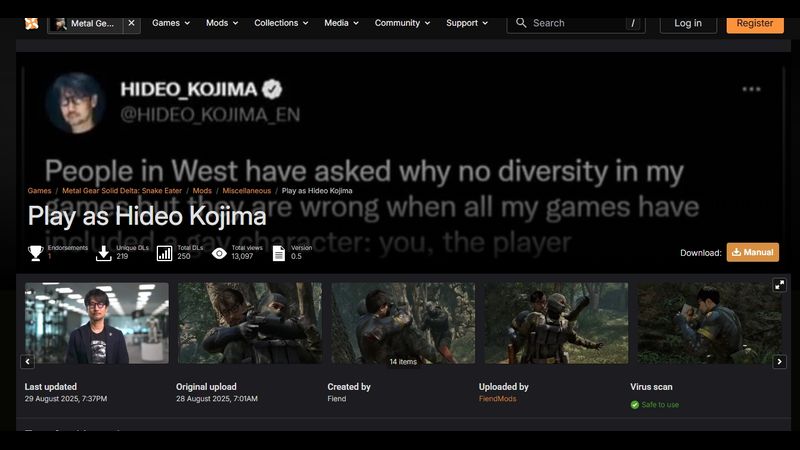 Metal Gear Solid Delta'ya Kojima Modu Geldi