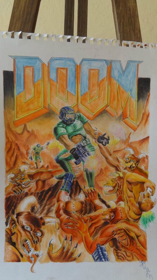 Görebileceğiniz en detaylı Doom çizimlerinden biri