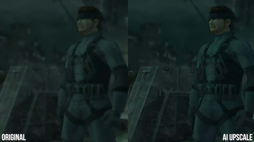 Metal Gear Solid 2 efsane fragmanı AI ile 4K'ya çevrildi