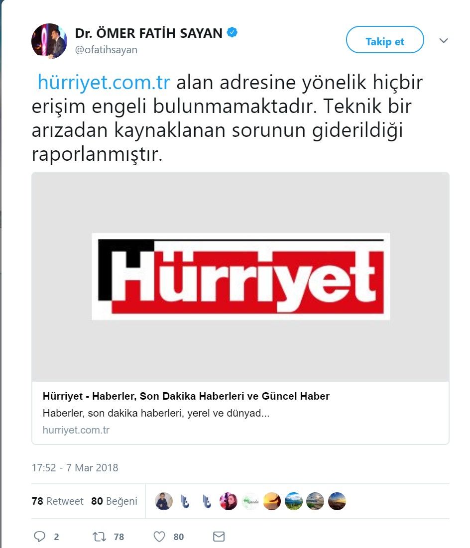 Hürriyet'in sitesine neden erişilemiyor? Site engellendi mi?