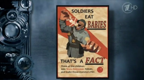 Rus belgesel kanalı Team Fortress 2 afişi kullandı