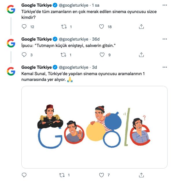 Google'da en çok aranan oyuncu Kemal Sunal