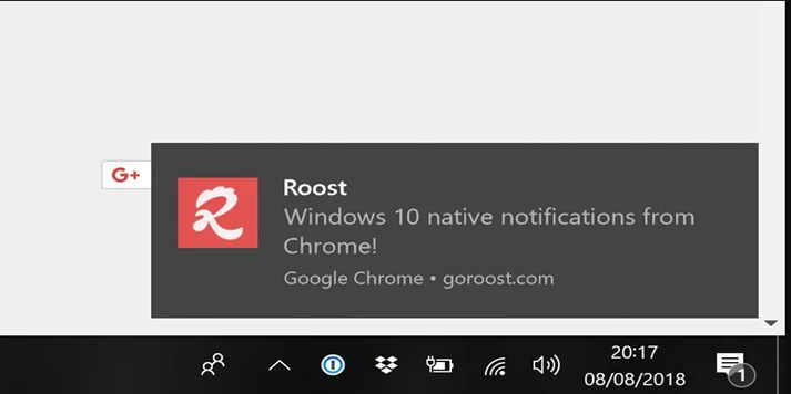 Google Chrome, Windows 10'un Bildirim Sistemini Destekliyor!