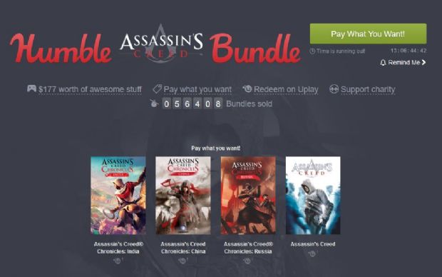 Humble Bundle'ın yeni konuğu Assassin's Creed 