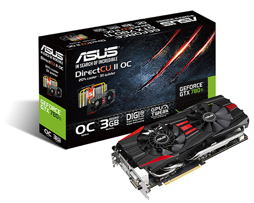 ASUS GTX 780 Ti DirectCU II ekran kartını sunar