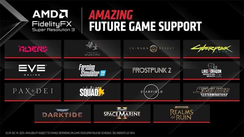 AMD FSR Destekli Oyunlar Genişliyor - 1