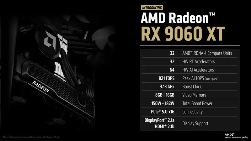 AMD Radeon RX 9060 XT Sessizce Ortaya Çıktı