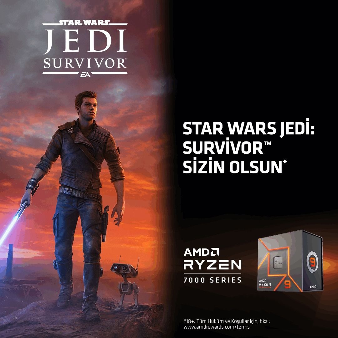 AMD Ryzen 7000 işlemci alana Star Wars Jedi: Survivor veriyor