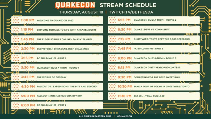 QuakeCon 2022 etkinlik takvimi açıklandı