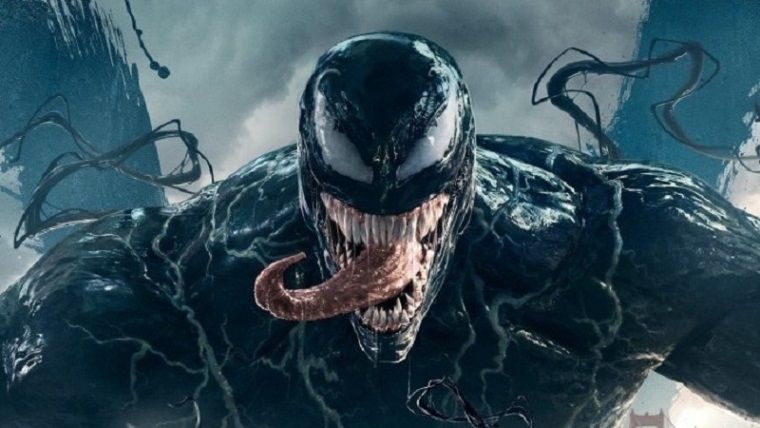 Venom posterinde ana karakterler bir araya geliyor