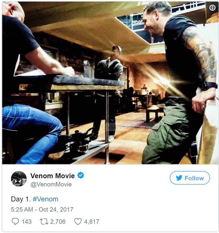 Venom filminin çekimleri başladı