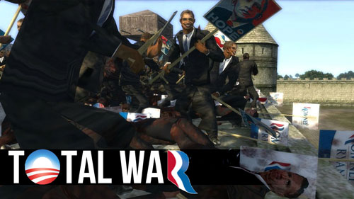 Medieval II: Total War, Obama ve Romney birbirine girdi