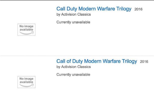 Call of Duty 4: Modern Warfare Trilogy Amazon'da listelendi!