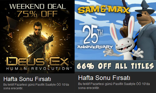 Steam'den hafta sonu güzelliği