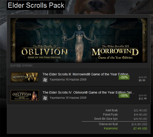 Steam'den büyük Elder Scrolls indirimi